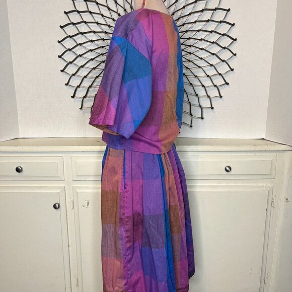 Vintage 2 Piece Dress Saved By The Bell Crop Top Ms. Paquette Ca. 80s/90s s/Med - Picture 10 of 16